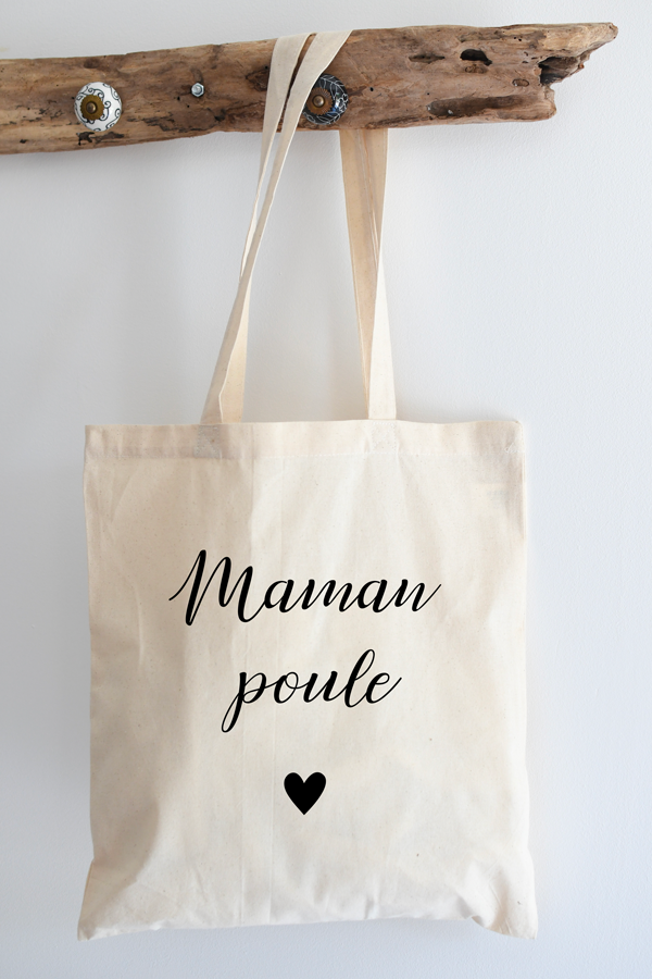 Tote bag coton | Maman poule Tote bag coton | Maman poule