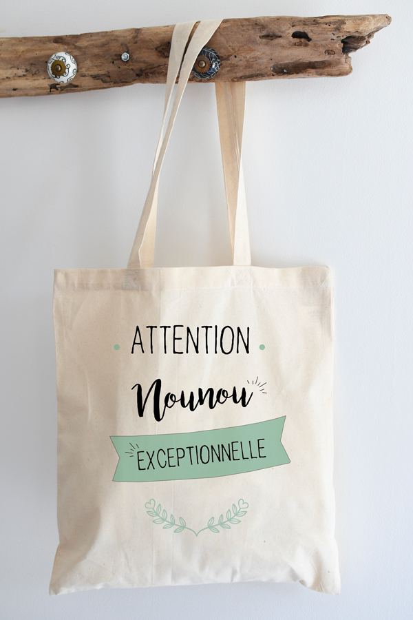 Tote bag coton | Nounou exceptionnelle Tote bag coton | Nounou exceptionnelle