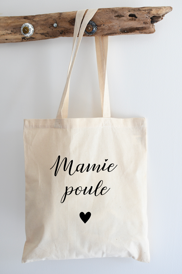 Tote bag coton | Mamie poule