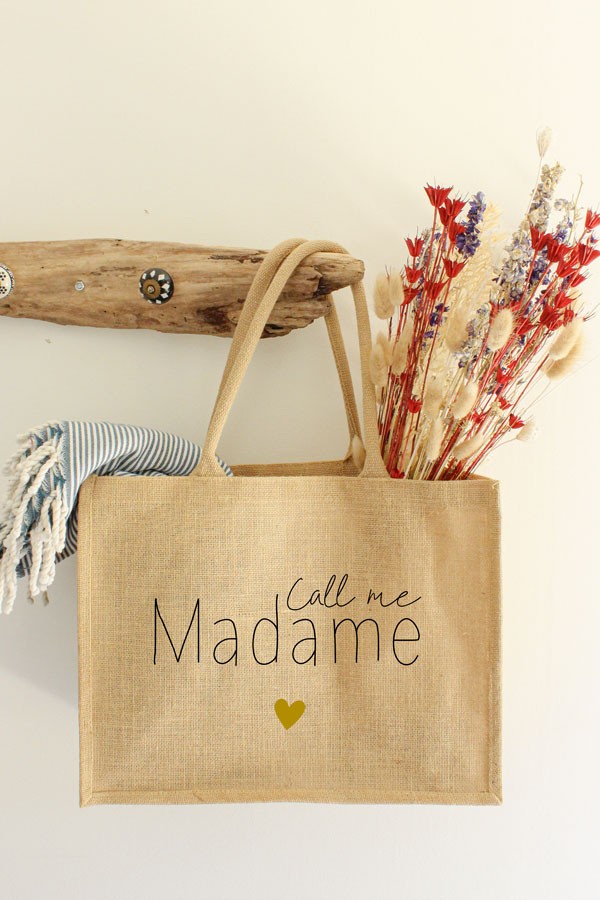 Cabas de plage en jute | Call me Madame