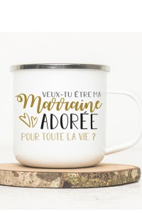 Mug vintage métal | Annonce, Demande marraine