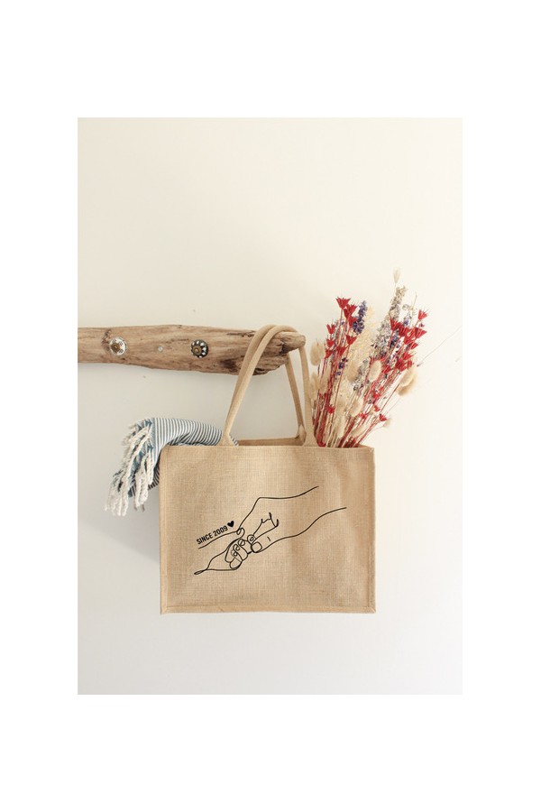 Cabas en jute personnalisé | Since + année
