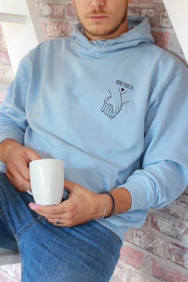 Sweat à Capuche Géant Pour Couple - Deux Capuches, Doublure Polaire, Taille Unique Oversize