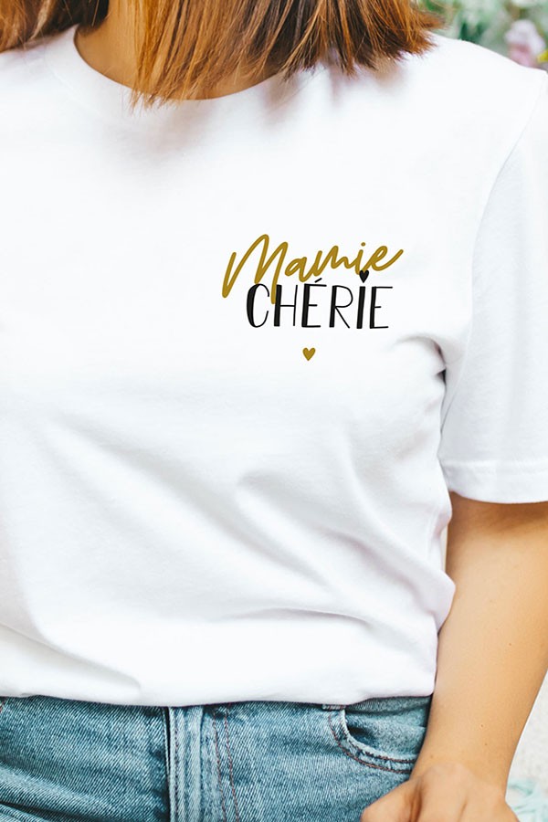 T-shirt personnalisé mamie | Mamie Chérie T-shirt personnalisé mamie | Mamie Chérie