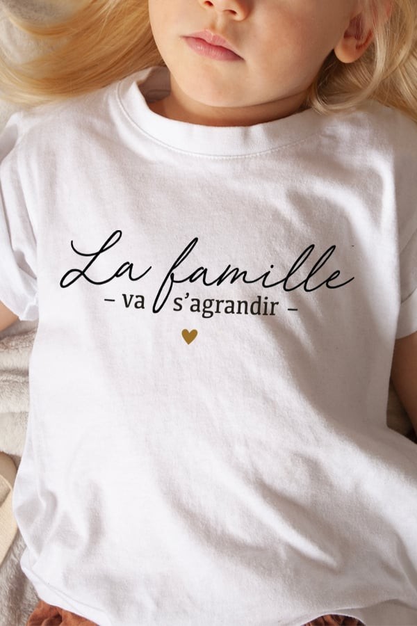 T-shirt enfant | La famille va s'agrandir