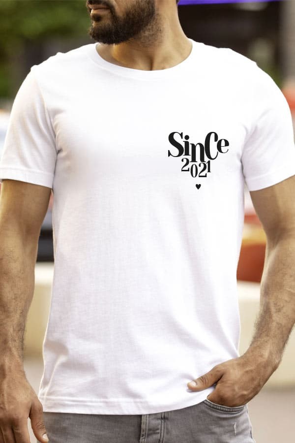 T-shirt Saint-Valentin femme personnalisé | Collection since 3