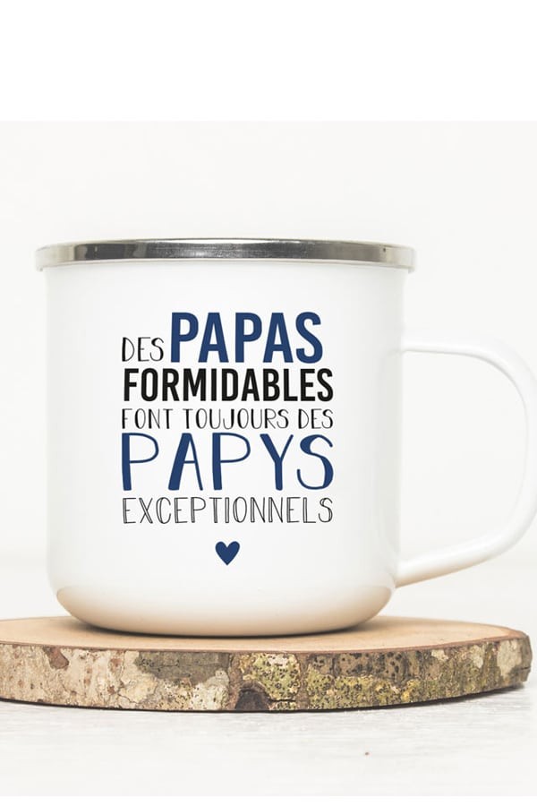 Duo de mugs annonce grossesse - Papa Papy et Maman Mamie