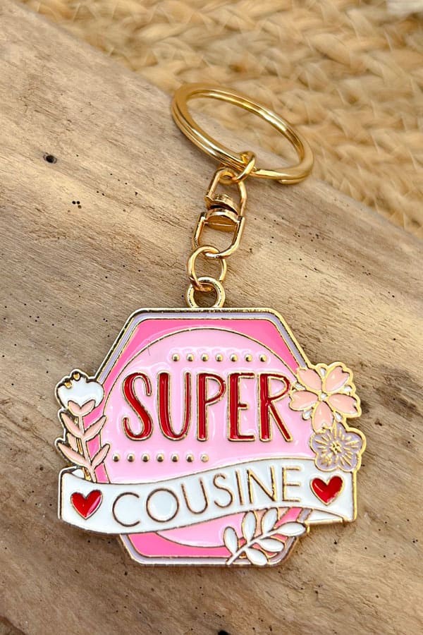 Porte-clés | Super cousine