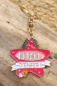 Porte-clés | Nounou d'enfer