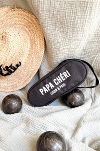 Sacoche de pétanque Papa chéri personnalisée | Texte