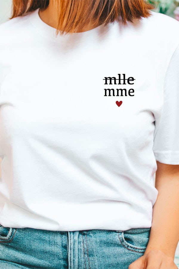 T-shirt EVJF La mariée | Mademoiselle, Madame T-shirt EVJF La mariée | Mademoiselle, Madame