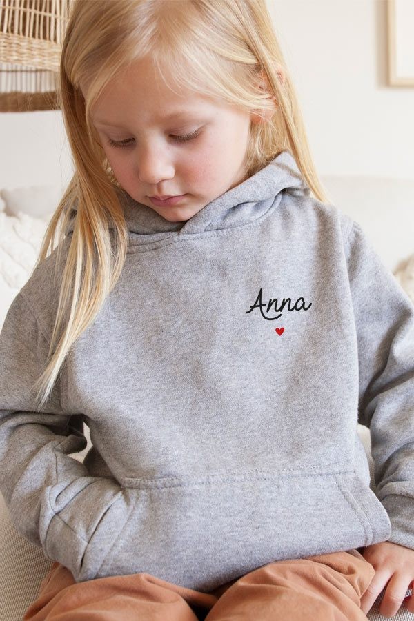 Sweat à capuche enfant personnalisé | Ecriture manuscrite Sweat à capuche enfant personnalisé | Ecriture manuscrite
