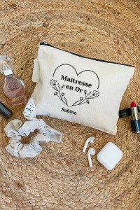 Pochette coton personnalisé | Maîtresse en or