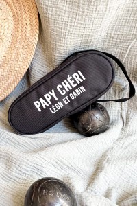 Sacoche de pétanque personnalisée - Papy chéri