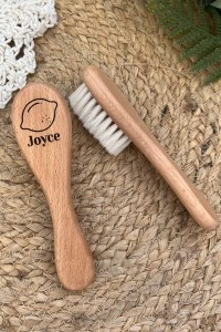 Brosse en bois personnalisée | Citron