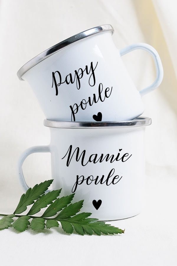 Duo de mugs - Papy et mamie poule Duo de mugs - Papy et mamie poule