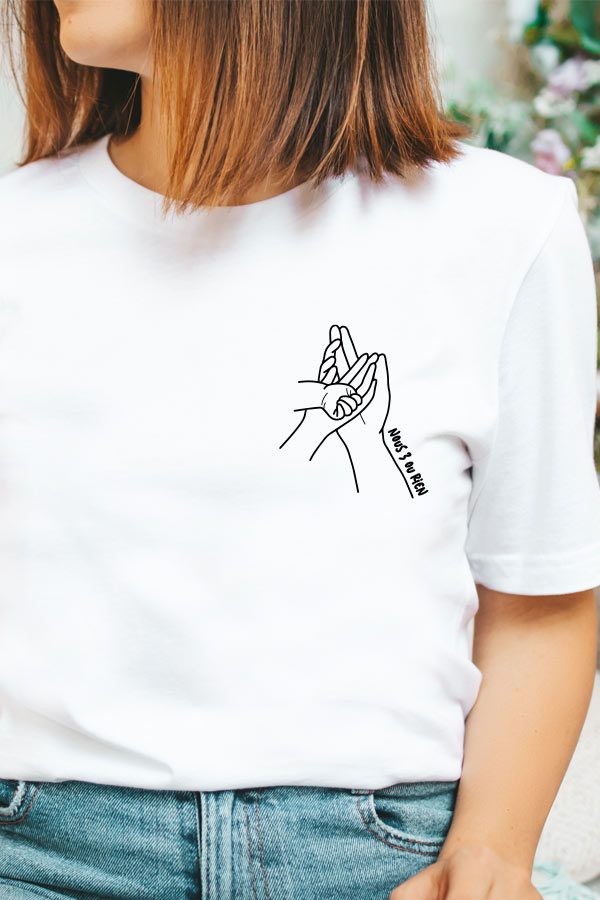 T-shirt personnalisé femme | Mains famille T-shirt personnalisé femme | Mains famille
