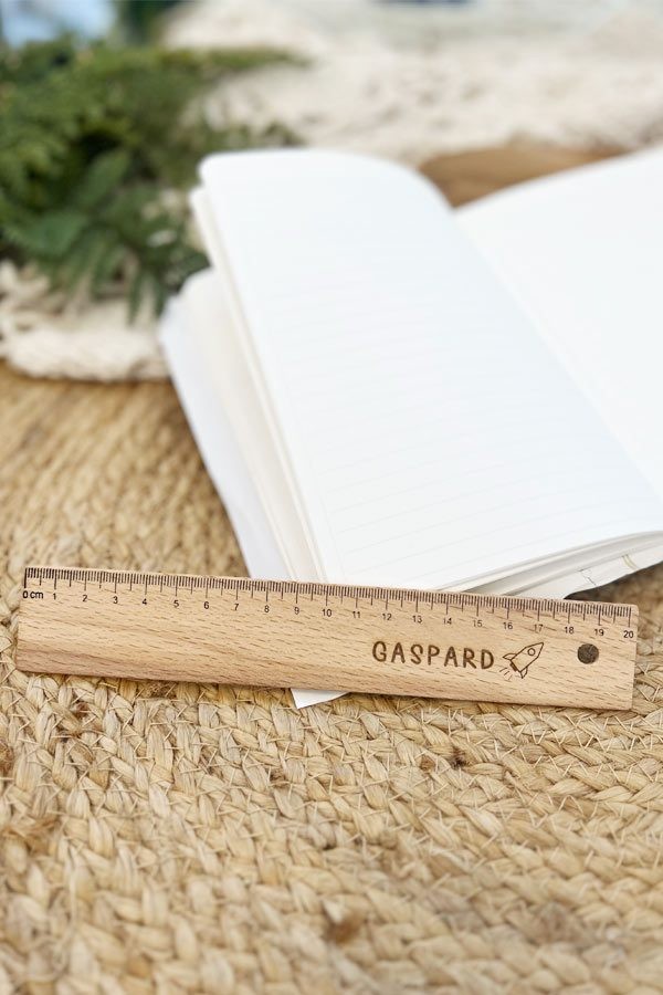 Règle en bois personnalisée | Fusée Règle en bois personnalisée | Fusée