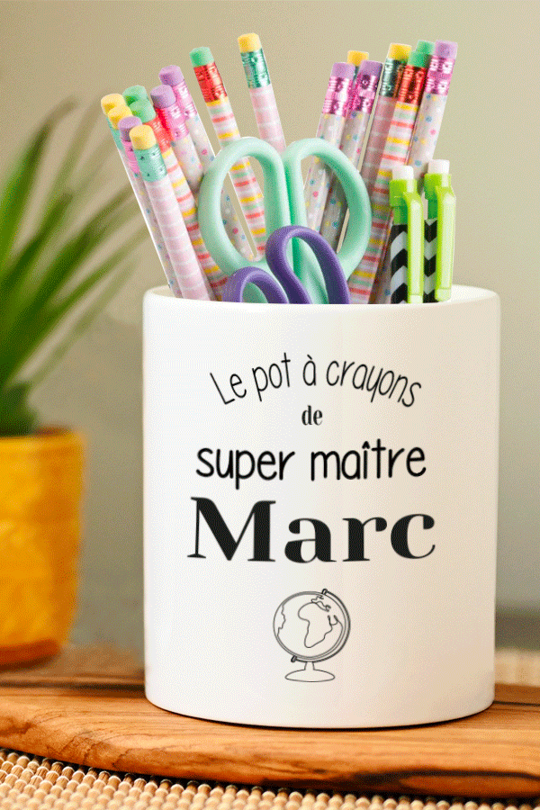 Pot à crayons - Super maître