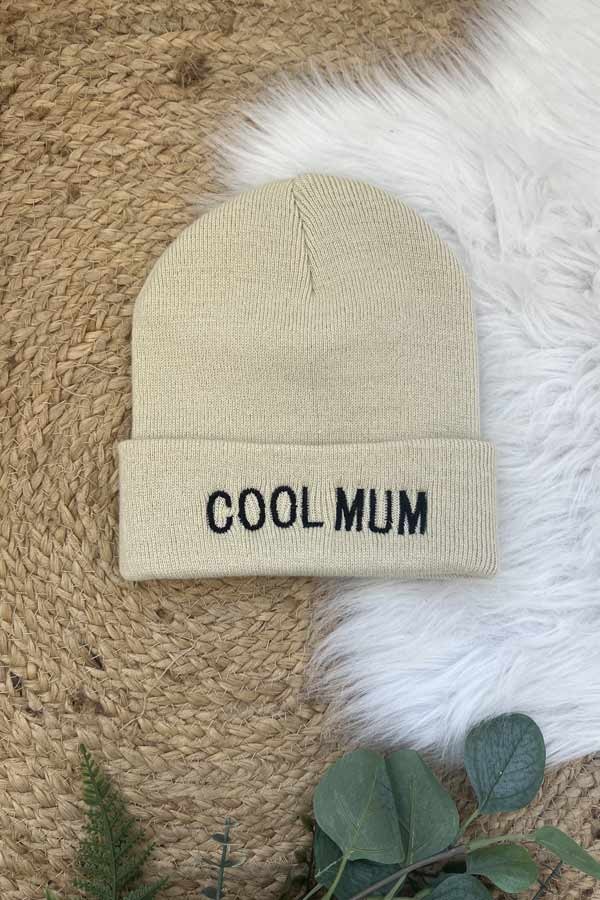 Bonnet brodé personnalisé | COOL MUM