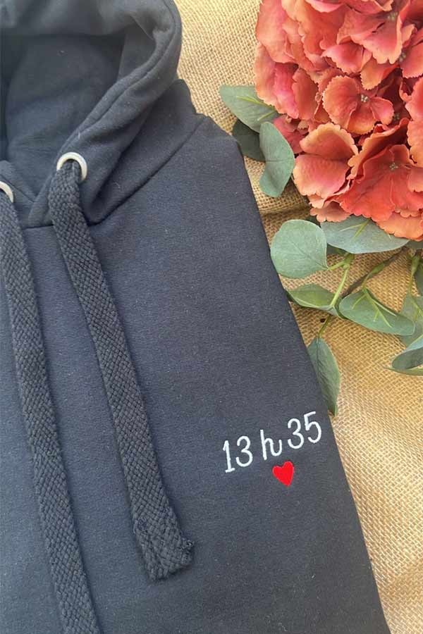 Pull personnalisé brodé | Texte Pull personnalisé brodé | Texte
