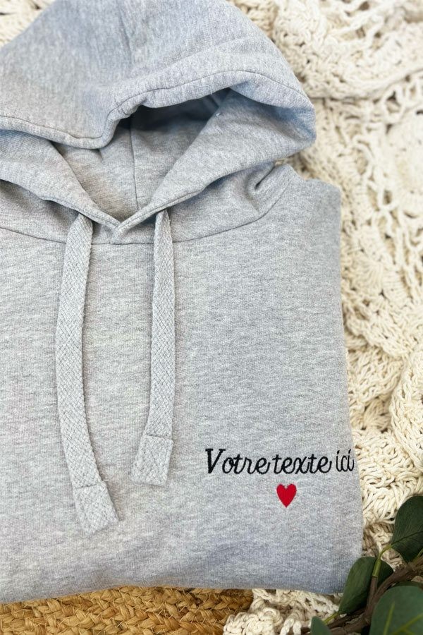 Pull personnalisé brodé | Texte Pull personnalisé brodé | Texte