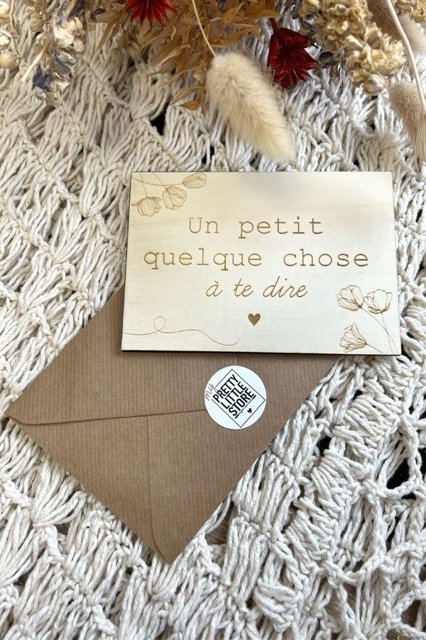 Carte postale personnalisée | Quelque chose à te dire