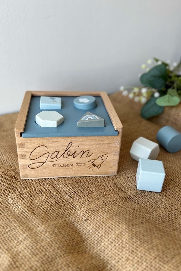 Boîte Numérotée En Bois à Remplir - 60 - Cadeau Personnalisable Pour Anniversaire, Mariage - Contreplaqué