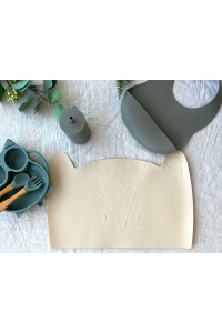 Set de table personnalisé en silicone  | Léopard beige