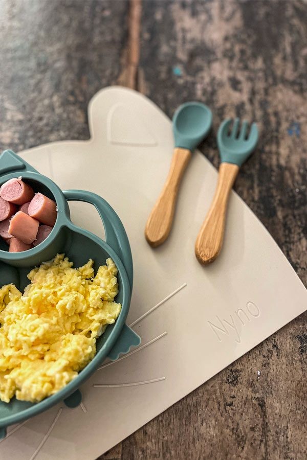 Set de table personnalisé en silicone  | Léopard beige