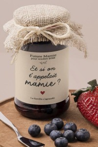 Étiquette confiture annonce grossesse | Si on t'appelait Mamie ?