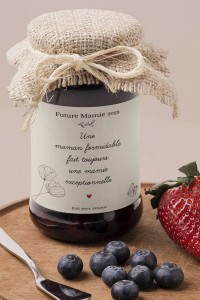 Étiquette confiture annonce grossesse | Mamie exceptionnelle