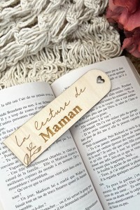Marque page en bois | La lecture de Maman