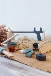 Boîte à outils en bois | Personnalisée