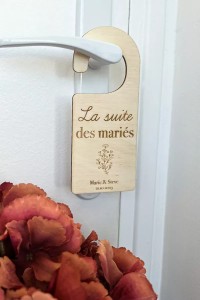 Pancarte suite des mariés personnalisée - Mariage