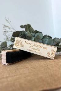 Brosse à tableau en bois personnalisée | Maîtresse