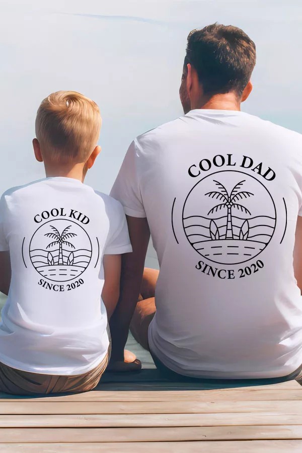 Duo de t-shirts personnalisés | Enfant - Adulte Duo de t-shirts personnalisés | Enfant - Adulte