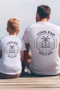 Duo de t-shirts personnalisés | Enfant - Adulte
