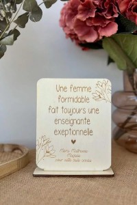 Pancarte en bois | Maîtresse