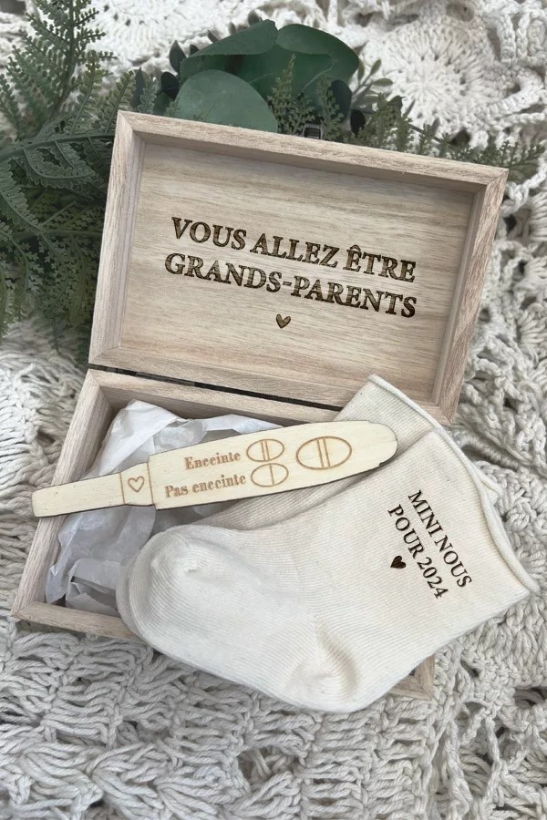 Coffret annonce grossesse | personnalisé