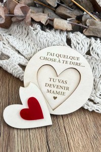Carte message personnalisée | Coeur
