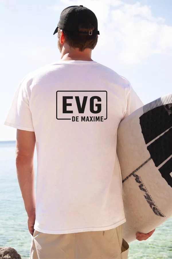 T-shirt EVG personnalisé | Prénom T-shirt EVG personnalisé | Prénom