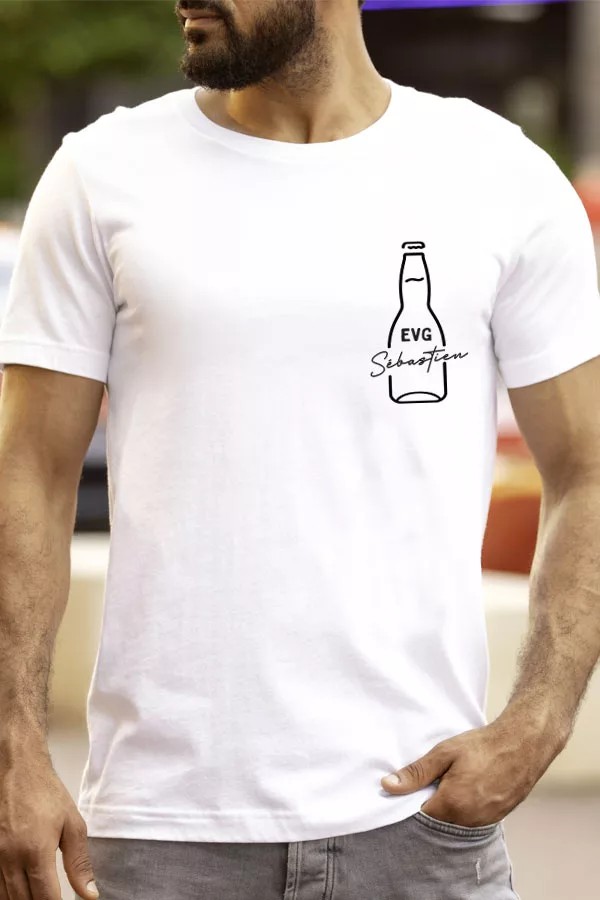 T-shirt EVG personnalisé |  Bière + Equipe du marié