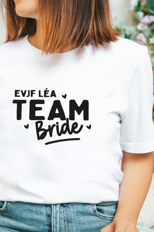 T-shirt personnalisé EVJF | Team bride T-shirt personnalisé EVJF | Team bride
