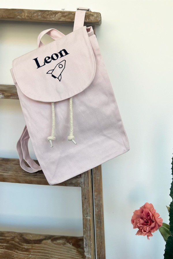 Sac à dos brodé personnalisé enfant | Fusée Sac à dos brodé personnalisé enfant | Fusée