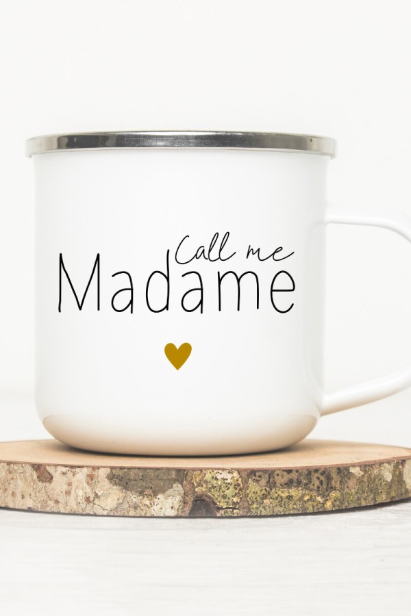 Mug vintage métal | Call me Madame Mug vintage métal | Call me Madame
