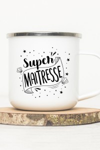 Mug vintage métal | Super maitresse