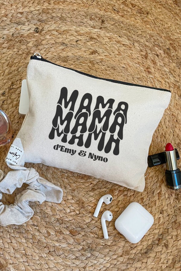 Pochette coton personnalisée | Mama rétro