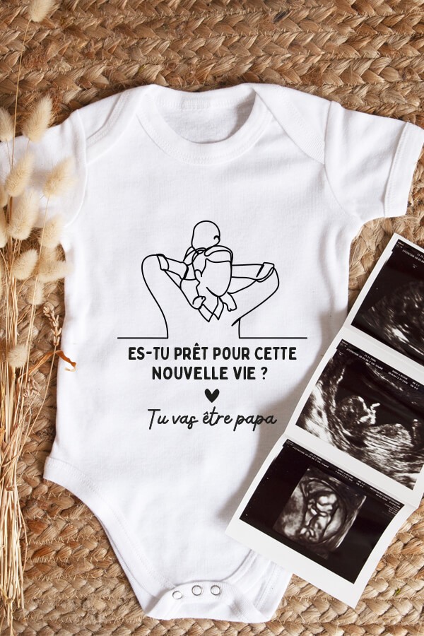 Body bébé personnalisé - Tu vas être papa Body bébé personnalisé - Tu vas être papa