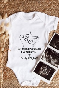 Body bébé personnalisé - Tu vas être papa